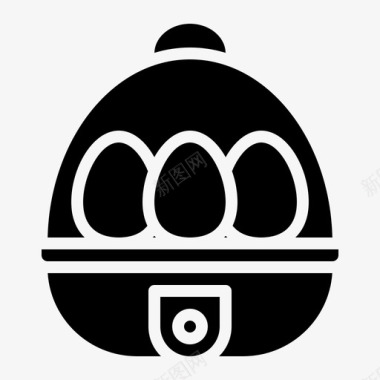 煮蛋器家用电器19字形图标图标
