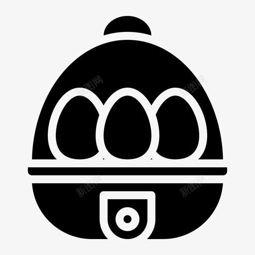 煮蛋器家用电器19字形图标svg_新图网 https://ixintu.com 字形 家用电器19 煮蛋器