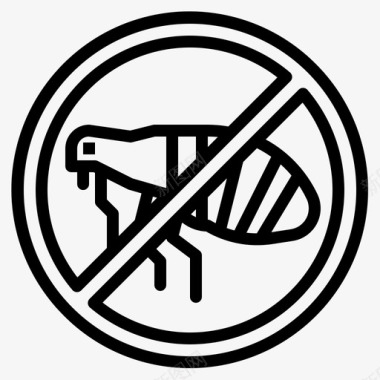 抗跳蚤跳蚤臭虫图标图标