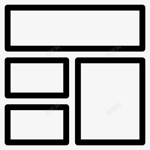 拼贴框架图像图标svg_新图网 https://ixintu.com 图像 布局 拼贴 框架