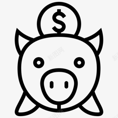 储蓄银行美元图标图标