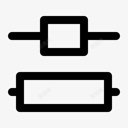 垂直分布中心对象对齐段落线性图标svg_新图网 https://ixintu.com 中心 分布 垂直 对象 对齐 段落 线性