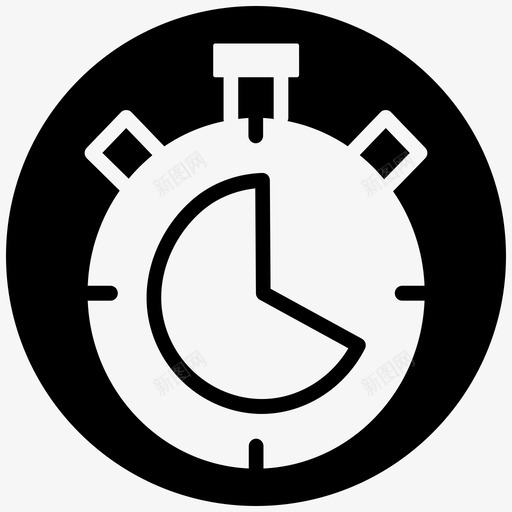 计时器时钟性能图标svg_新图网 https://ixintu.com Minsforn blackfill 保险 性能 时钟 生产力 秒表 移动 计时器
