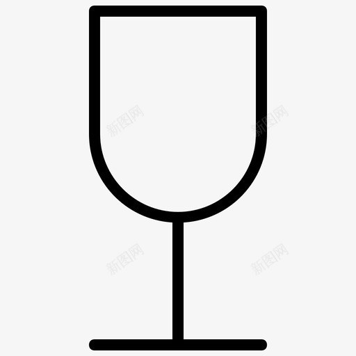 酒杯杯子水图标svg_新图网 https://ixintu.com 杯子 酒杯 食物