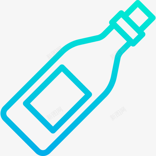 瓶子新年44渐变色图标svg_新图网 https://ixintu.com 变色 新年 渐变 瓶子