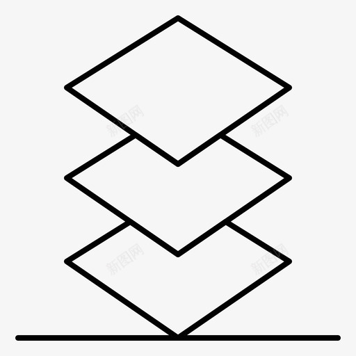 排列分层堆叠图标svg_新图网 https://ixintu.com 分层 堆叠 排列 设计
