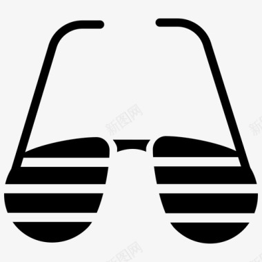 太阳镜冷却器眼镜图标图标
