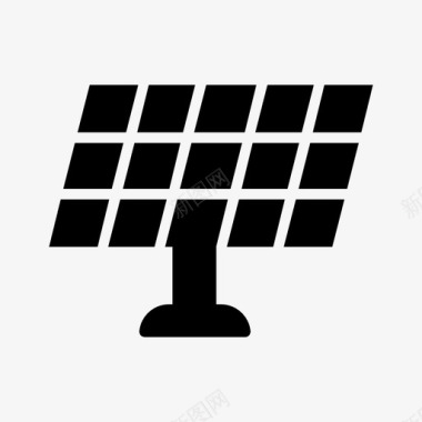 太阳能电池板电力能源图标图标