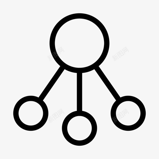网络连接图表图标svg_新图网 https://ixintu.com 图表 层次 结构 网络 连接