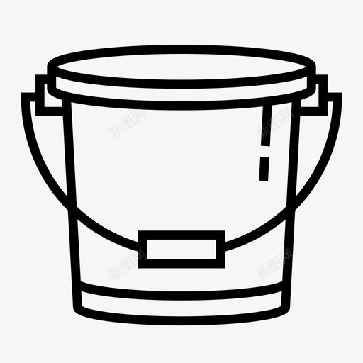水桶干净的水图标svg_新图网 https://ixintu.com 园艺 干净 水桶