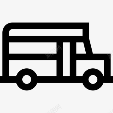 小型巴士公共交通17直达图标图标