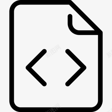 编码和编程文件纸张图标图标