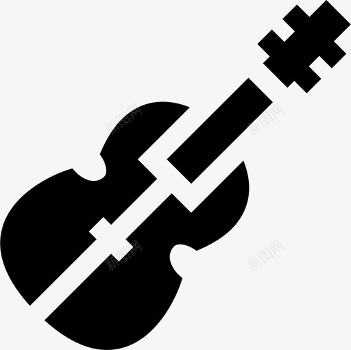 小提琴充满音乐图标svg_新图网 https://ixintu.com 充满音乐 小提琴