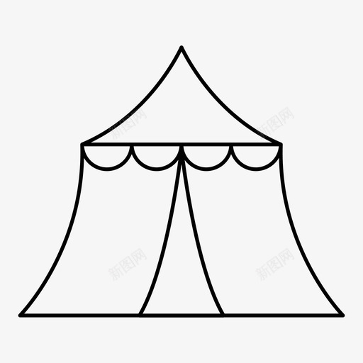 帐篷自然旅游图标svg_新图网 https://ixintu.com 帐篷 旅游 自然