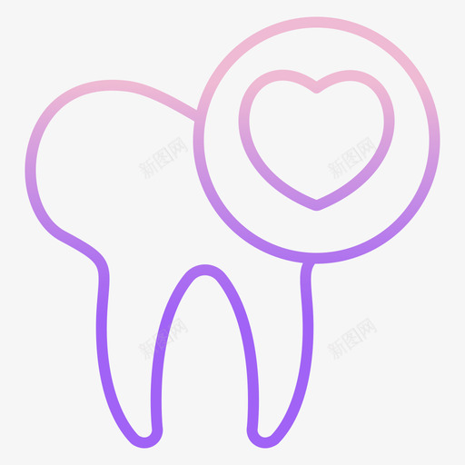 牙齿牙齿38轮廓梯度图标svg_新图网 https://ixintu.com 梯度 牙齿 轮廓