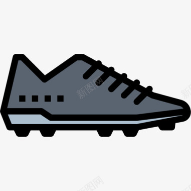 足球鞋足球32线颜色图标图标