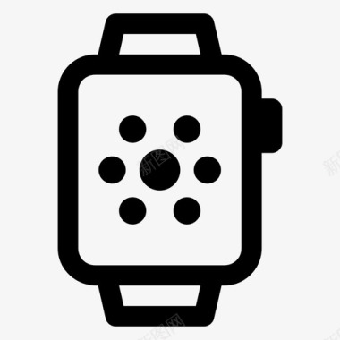 智能手表苹果手表时钟图标图标