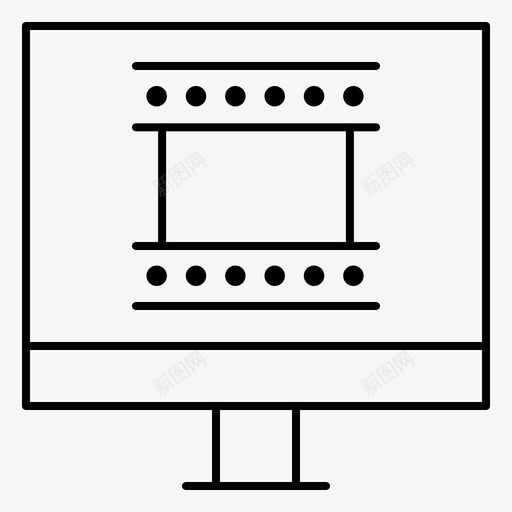 数码电脑数码相框图标svg_新图网 https://ixintu.com 多媒体 数码 电脑 相框 视频制作 设计