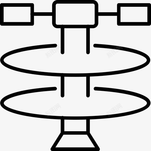 卫星广播通信图标svg_新图网 https://ixintu.com 卫星 太空 广播 无线电 碟形天线 通信