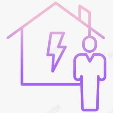 房屋能源51轮廓坡度图标图标