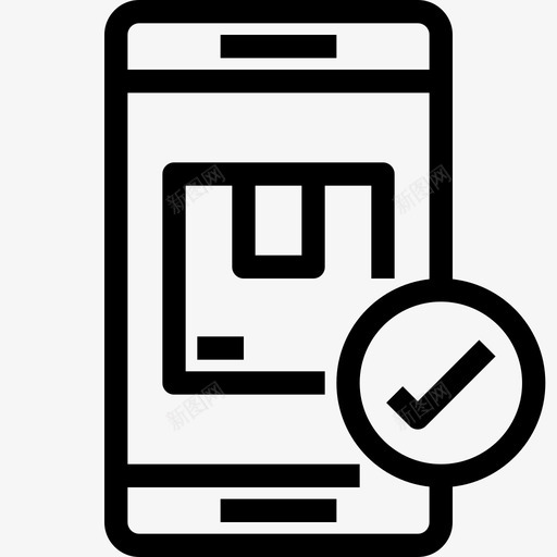 跟踪装箱包装图标svg_新图网 https://ixintu.com 包装 发货 智能手机 装箱 跟踪
