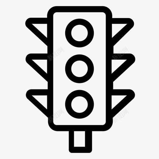 红绿灯信号灯交通标志图标svg_新图网 https://ixintu.com seo线矢量图标集合 交通信号灯 交通标志 信号灯 红绿灯