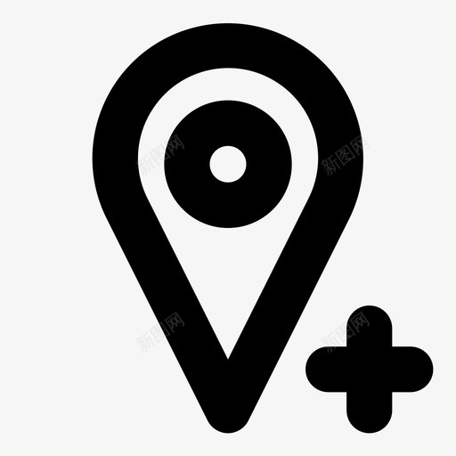 gps定位地图导航图标svg_新图网 https://ixintu.com gps 地图 定位 导航