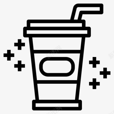 冰咖啡冷饮饮料图标图标