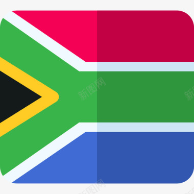 南非国旗9平坦图标图标