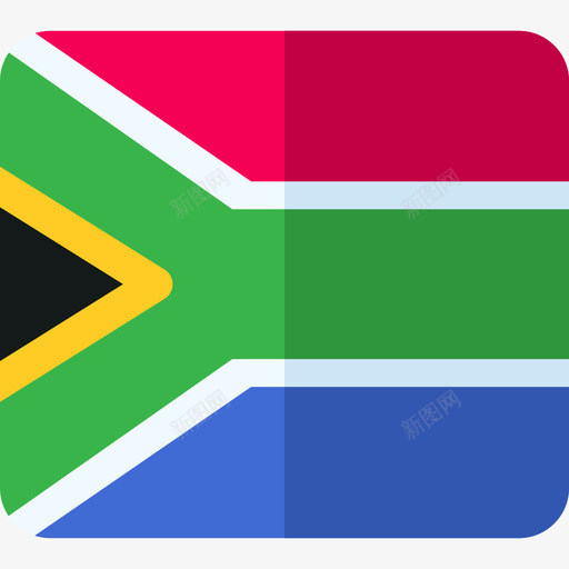 南非国旗9平坦图标svg_新图网 https://ixintu.com 南非 国旗 平坦