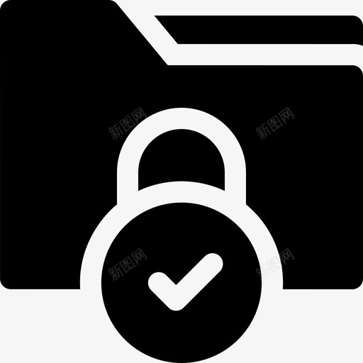 文件夹保护安全9已填充图标svg_新图网 https://ixintu.com 保护 填充 安全 文件夹