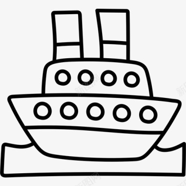 船儿童玩具13黑色图标图标