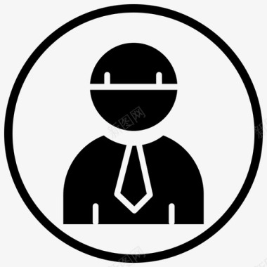 员工企业承包商图标图标
