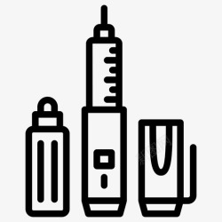 注射胰岛素胰岛素笔向量胰岛素笔胰岛素注射器图标高清图片