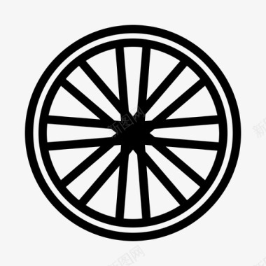 自行车轮胎自行车零件图标图标