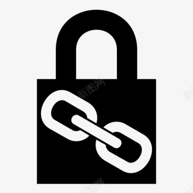 网址锁接口挂锁保险箱图标图标