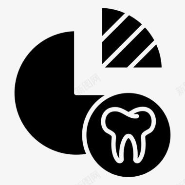 饼图牙36字形图标图标