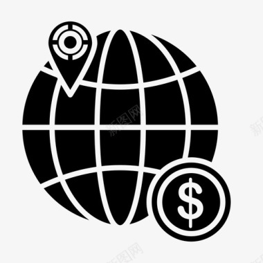 货币pin业务财务图标图标