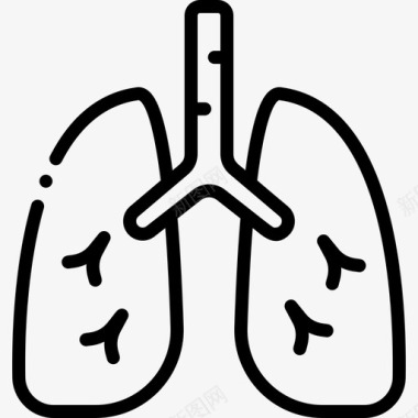 肺医学189线性图标图标