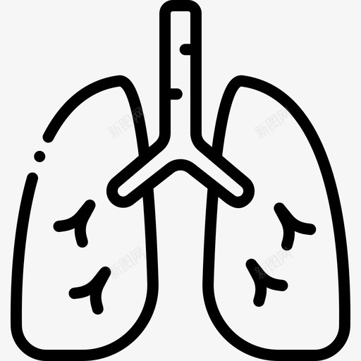 肺医学189线性图标svg_新图网 https://ixintu.com 医学 线性