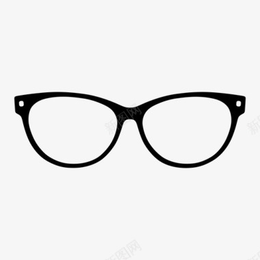 眼镜镜框验光师图标图标