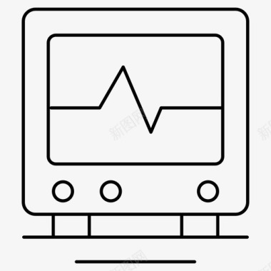 心电图心率医学图标图标