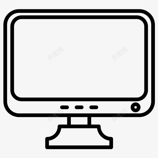 显示器电脑屏幕基本元件粗体线条集140图标svg_新图网 https://ixintu.com 基本元件粗体线条集140 显示器 电脑屏幕