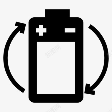 电池化学废物电气废物图标图标