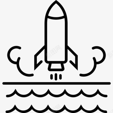 宇宙飞船导弹火箭图标图标
