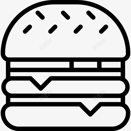 cheeseburgersvg_新图网 https://ixintu.com cheeseburger