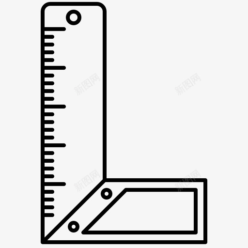 测量角度木匠图标svg_新图网 https://ixintu.com 工具 施工 木匠 测量 角度