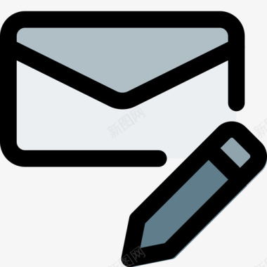 电子邮件电子邮件59线形颜色图标图标