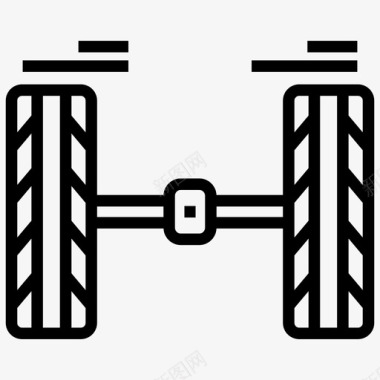 汽车悬架系统汽车配件车架图标图标