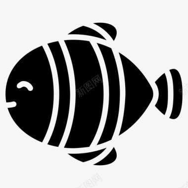 小丑鱼水生鱼淡水鱼图标图标